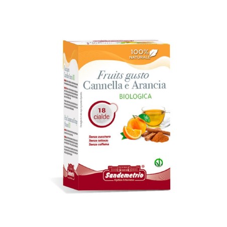 Cialde alla cannella e arancia bio Sandemetrio, 18 pz