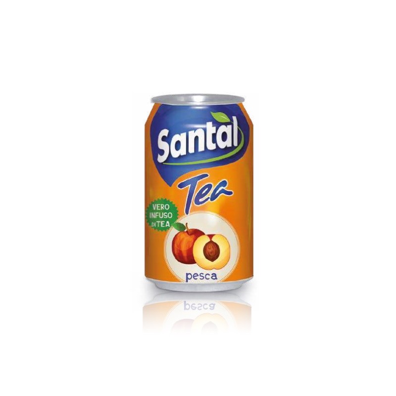 TEA PESCA INFUSO Santal lattina 33 cl, confezione da 24 pz TEA PESCA INFUSO Santal lattina 33 cl, confezione da 24 pz