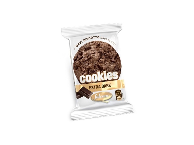 Cookies Extra Dark Dolciaria Falcone 50 gr, confezione da 40 pz
