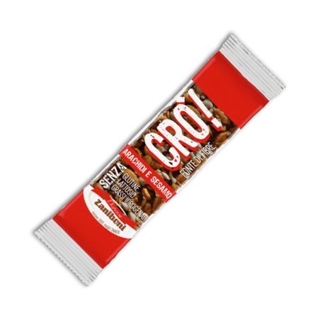 CRO! ARACHIDI E SESAMO CROCCANTE senza Glutine e Lattosio Dispensa Zaniboni 30 gr, confezione 24 pz