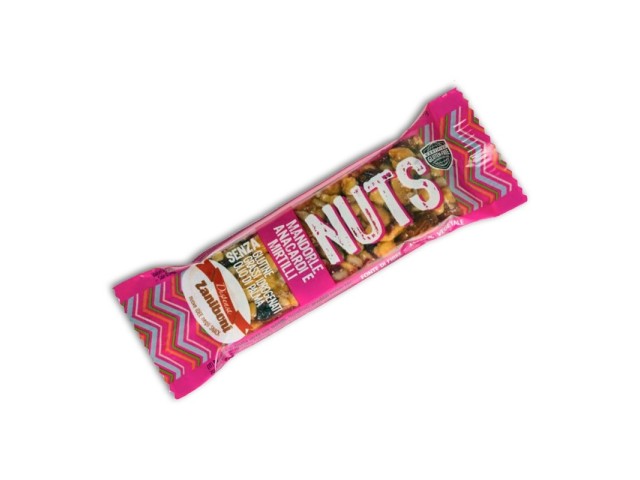 NUTS - ANACARDI, MANDORLE E MIRTILLI. Dispensa Zaniboni 35 gr, confezione 20 pz