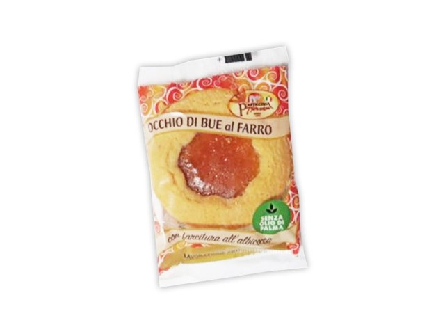 Occhio di bue farro - albicocca 50 gr Dispensa Zaniboni, confezione da 50 pz