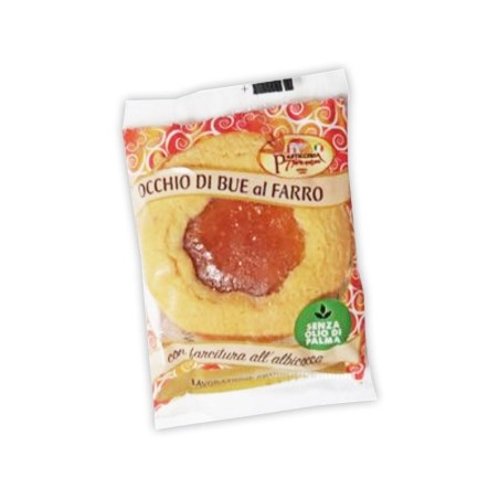 Occhio di bue farro - albicocca 50 gr Dispensa Zaniboni, confezione da 50 pz
