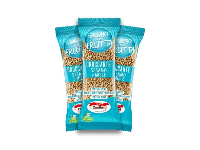 CRO! CROCCANTE Sesamo e Miele senza Glutine e Lattosio Dispensa Zaniboni 25 gr, confezione 24 pz