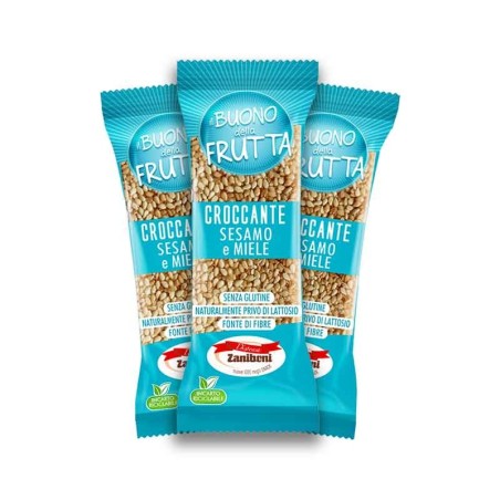 CRO! CROCCANTE Sesamo e Miele senza Glutine e Lattosio Dispensa Zaniboni 25 gr, confezione 24 pz