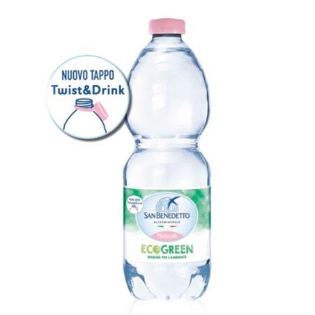 Acqua San Benedetto naturale con tappo Twist & Drink, 50cl