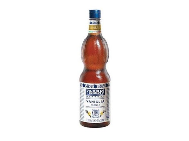 Sciroppo per cocktail alla vaniglia zero Fabbri 1905, confezione da 6 lt