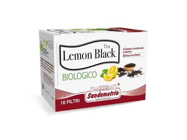 Filtri Tea Lemon Black bio Sandemetrio, 18 pz