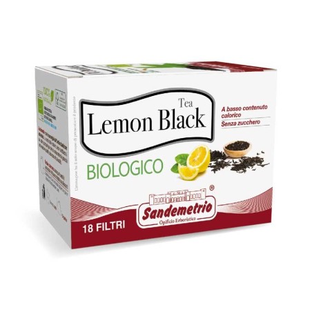 Filtri Tea Lemon Black bio Sandemetrio, 18 pz