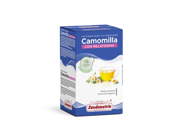 CAMOMILLA CON MELATONINA Cialda Sandemetrio conf 18 pz
