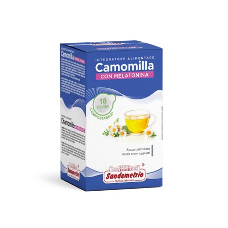 CAMOMILLA CON MELATONINA Cialda Sandemetrio conf 18 pz