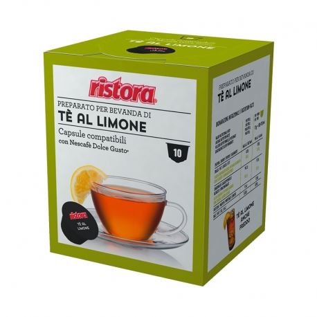 Ristora - Thé limone in capsule compatibili Dolce Gusto blister 4 x 10 pz