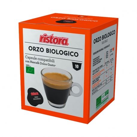 Ristora - Orzo biologico in capsule compatibili Dolce Gusto blister 4 x 10 pz