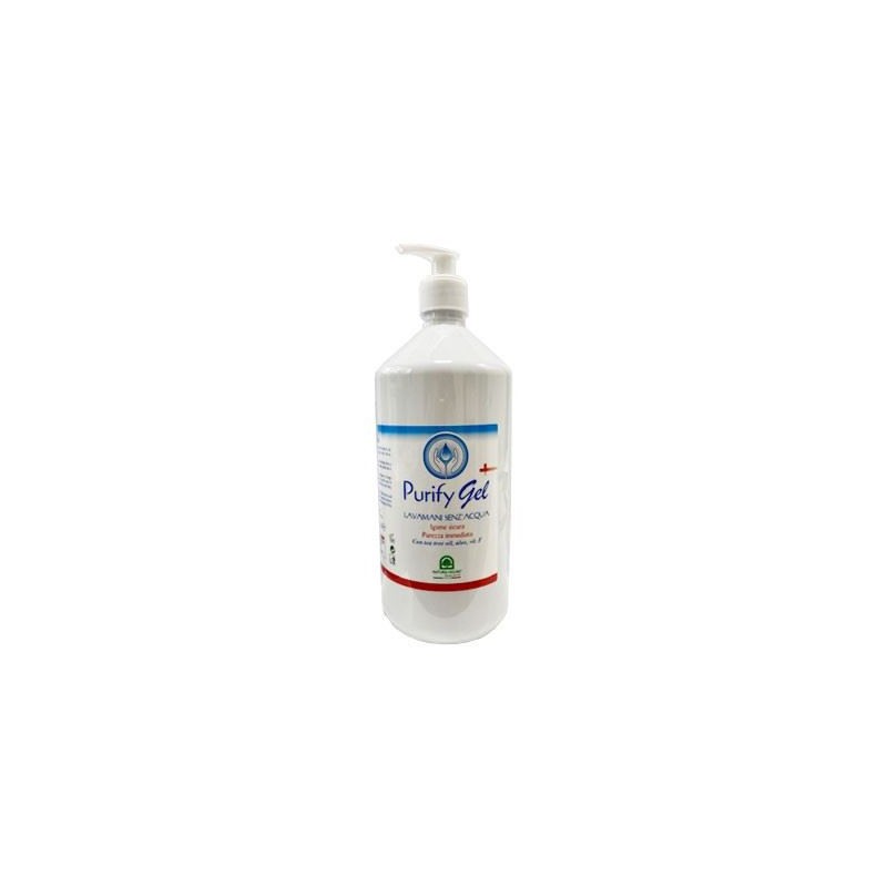 Lavamani senza acqua con dosatore Purify gel 1 lt (alcool 70%)