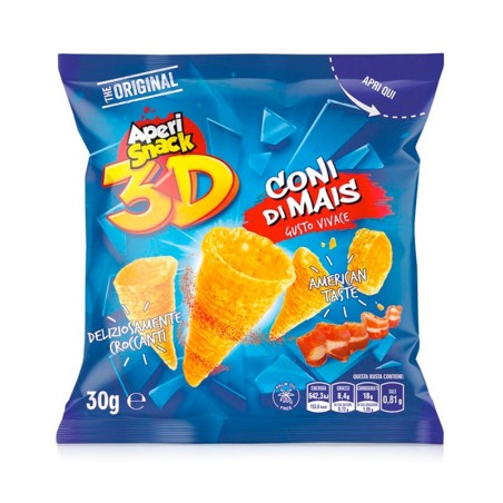 Coni mais mono AperiSnack 30 gr, confezione 36 pz