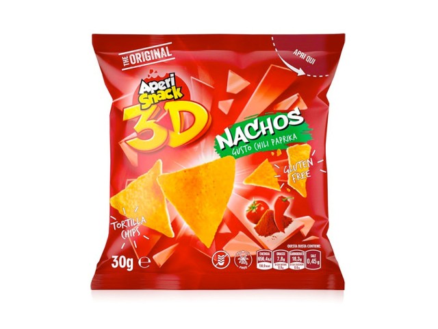 Nachos Paprika mono AperiSnack 30 gr, 36 pz