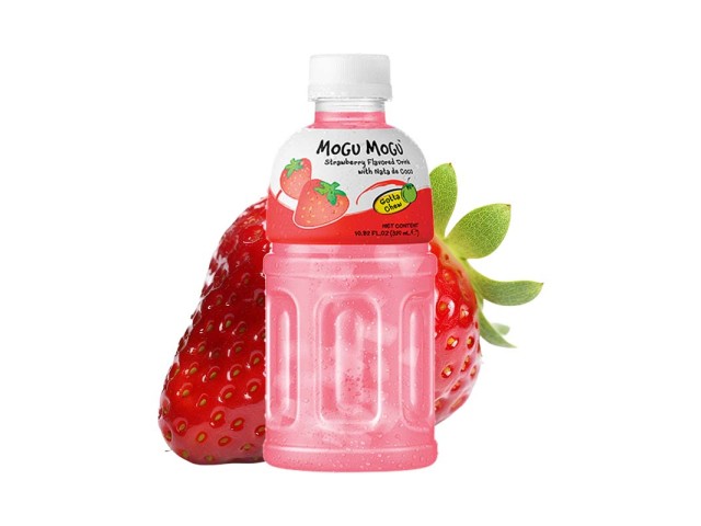 Mogu Mogu alla FRAGOLA 320 ml, confezione da 24 pezzi