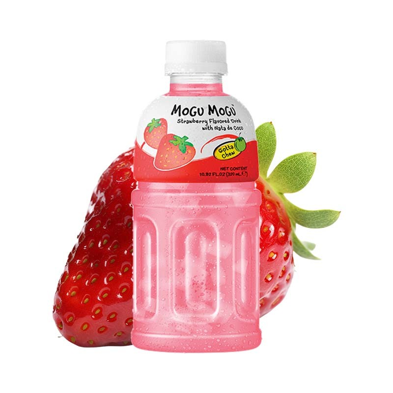 Mogu Mogu alla FRAGOLA 320 ml, confezione da 24 pezzi