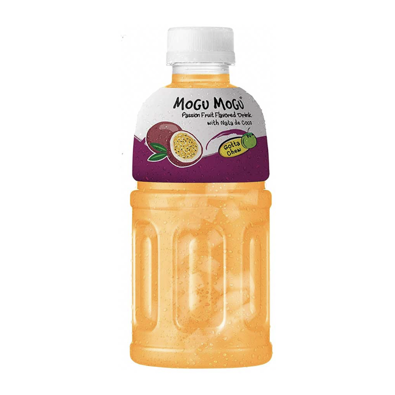 Mogu Mogu Bevanda al FRUTTO DELLA PASSIONE 320 ML Confezione da 24 Pezzi