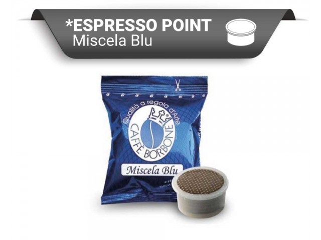 Caffè Borbone - Capsule compatibili Espresso Point, miscela Blu, 100 pezzi