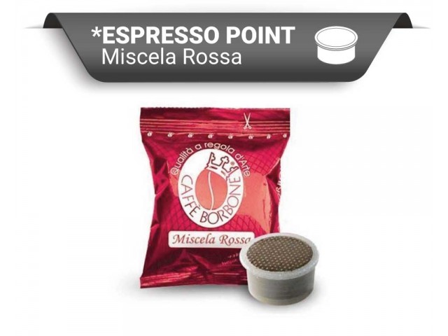 Caffè Borbone - Capsule compatibili Espresso Point, miscela Red, 100 pezzi