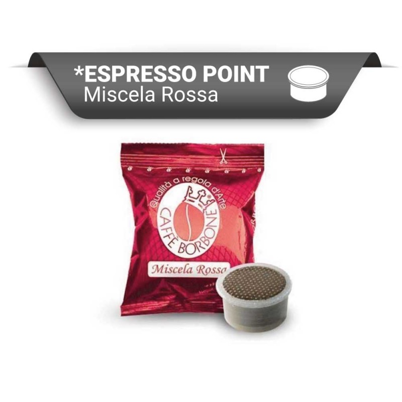 Caffè Borbone - Capsule compatibili Espresso Point, miscela Red, 100 pezzi Caffè Borbone - Capsule compatibili Espresso Point, miscela Red, 100 pezzi
