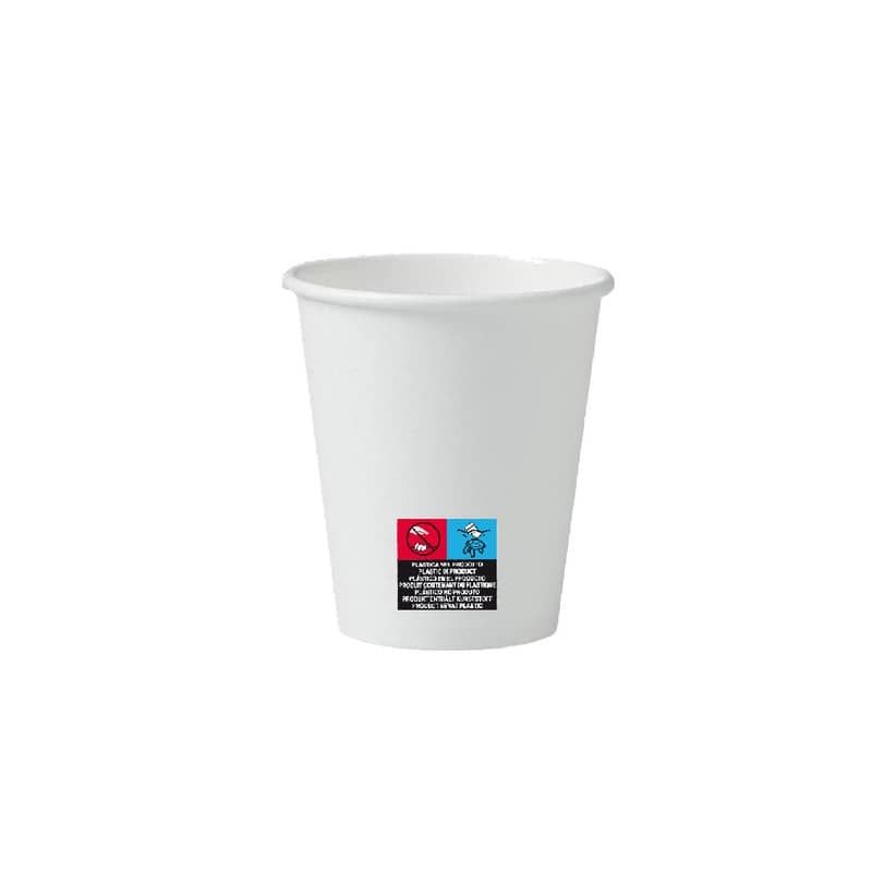 Bicchieri DoPla in carta bianchi 150 ml, 1000 pezzi