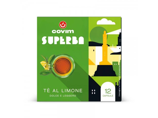 TE LIMONE Superba capsule (Sistema chiuso) Covim Caffè, 8 blister da 12 caps
