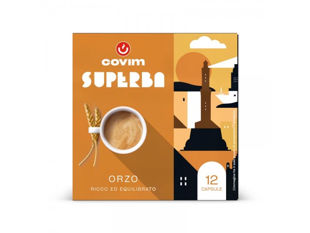ORZO Superba capsule (Sistema chiuso) Covim Caffè, 8 blister da 12 caps