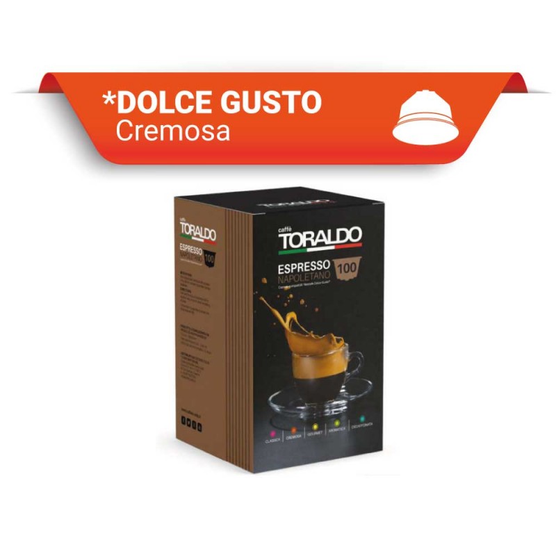 CREMOSA Toraldo Capsule compatibili Dolce Gusto 100 Pz
