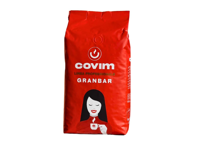 GRANBAR Covim Caffè - Caffè in grani Kg 1, confezione da 6 kg