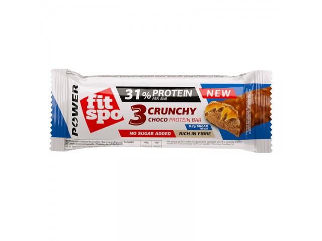 PROTEIN BAR 3 CRUNCHY CHOCOL. 50 GR 12 PZ (15 gr proteine a barretta )