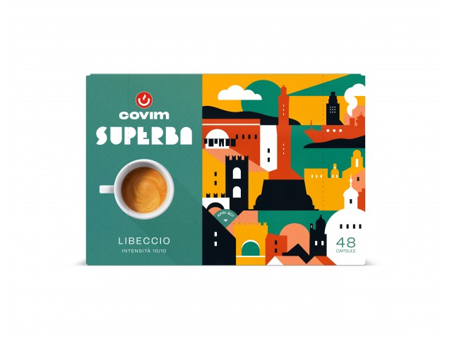 LIBECCIO  Capsule Superba Caffè COVIM - blister da 48, conf  5x48 pz