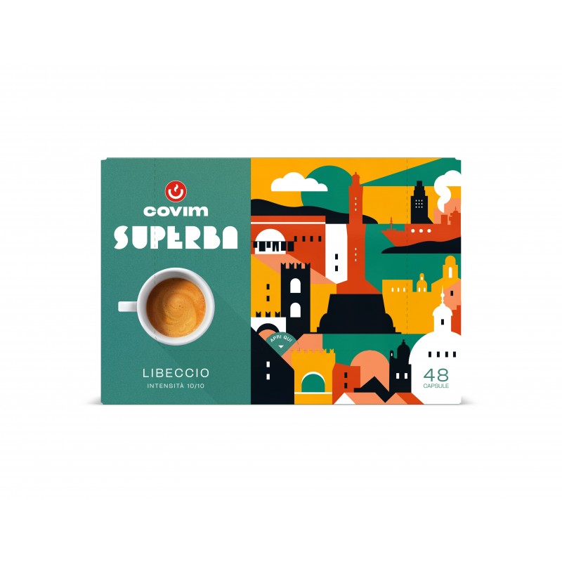 LIBECCIO  Capsule Superba Caffè COVIM - blister da 48, conf  5x48 pz