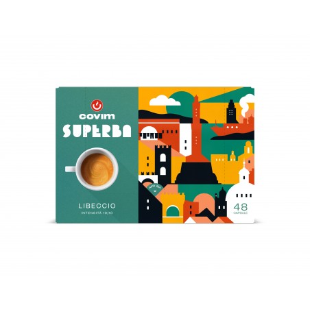 LIBECCIO Capsule Superba Caffè COVIM - blister da 48, conf 5x48 pz