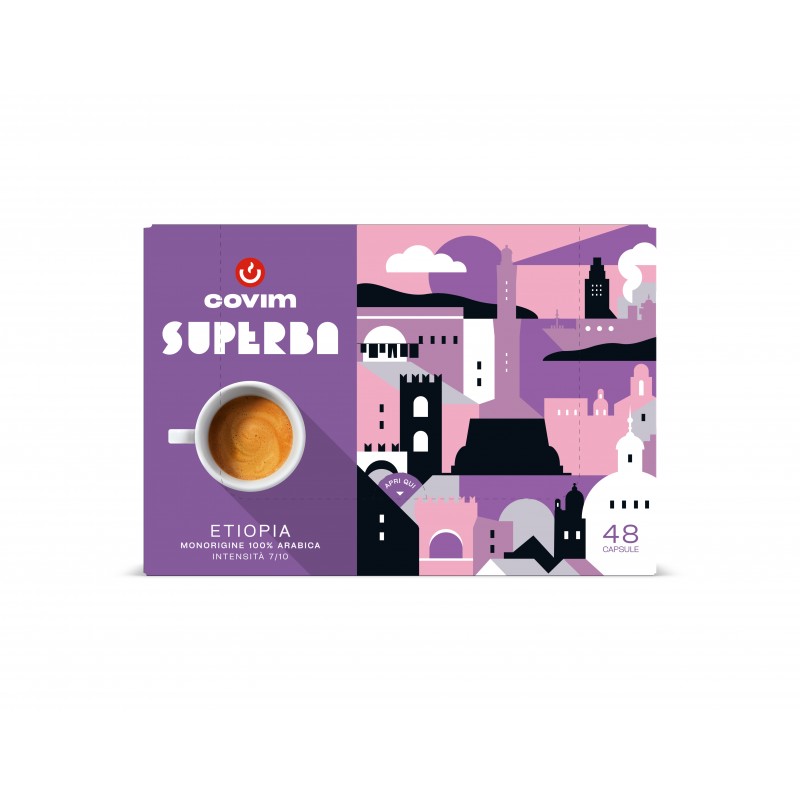 ETIOPIA  Capsule Superba Caffè COVIM - blister da 48, conf  5x48 pz