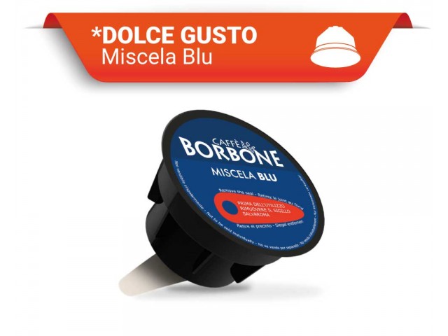 Caffè Borbone - Capsule compatibili Dolce Gusto, miscela Blu 50 pezzi
