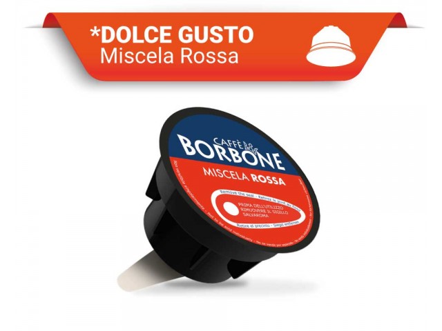 Caffè Borbone - Capsule compatibili Dolce Gusto, miscela Red 50 pezzi