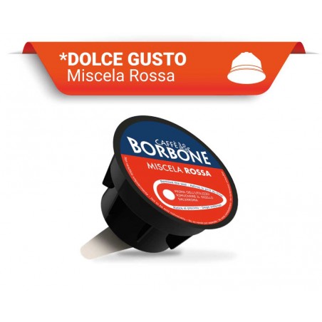 Caffè Borbone - Capsule compatibili Dolce Gusto, miscela Red 50 pezzi