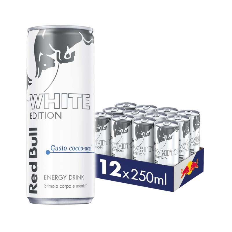 RED BULL White COCCO Energy Drink 250 ml, confezione da 24 pezzi RED BULL White COCCO Energy Drink 250 ml, confezione da 24 pezzi