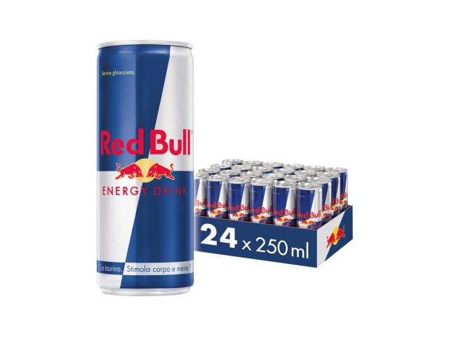 Red Bull Regular Energy Drink 250 ml, confezione da 24 pezzi