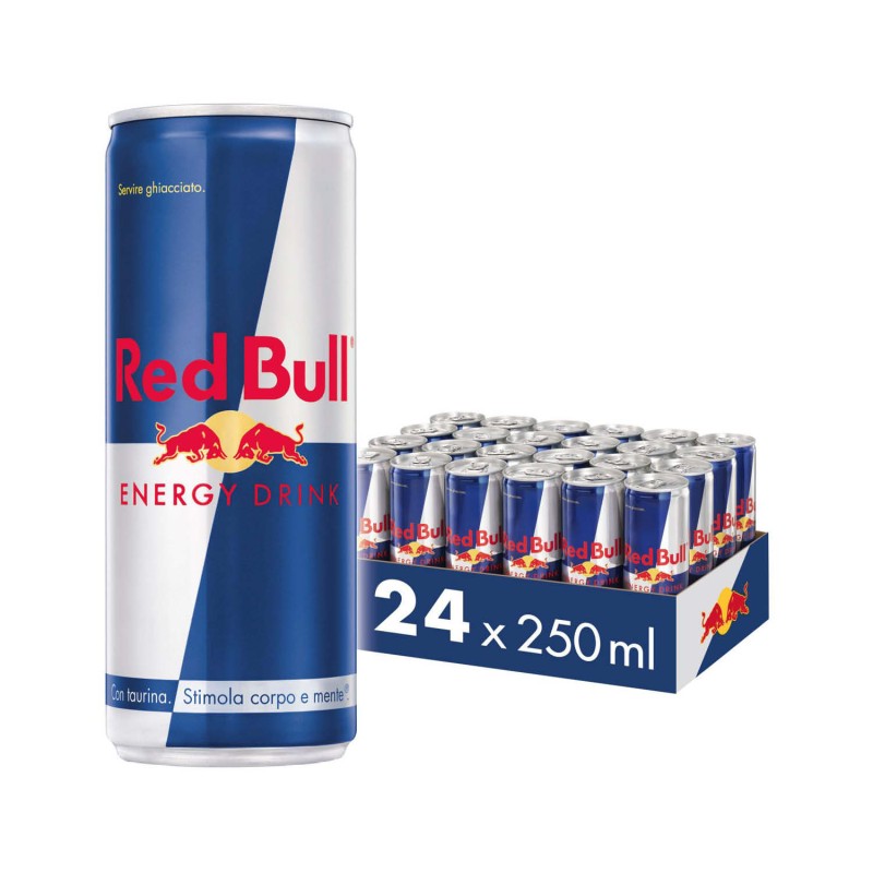 Red Bull Regular Energy Drink 250 ml, confezione da 24 pezzi Red Bull Regular Energy Drink 250 ml, confezione da 24 pezzi