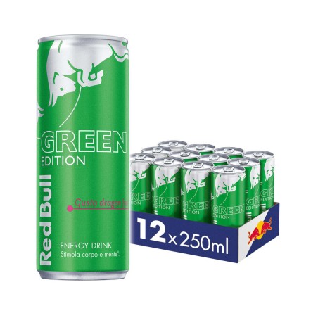 RED BULL GREEN  EDITION FRUTTO DI CACTUS Energy Drink 250 ml, confezione da 24 pezzi
