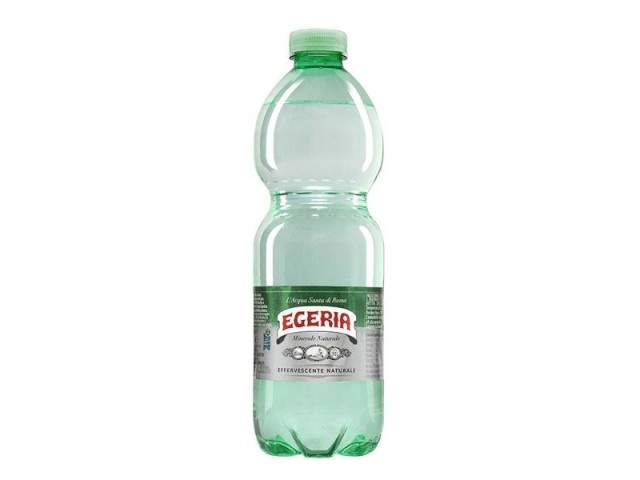 Acqua effervescente naturale Egeria in bottiglietta PET 50 cl, confezione da 24 pezzi