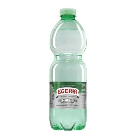 Acqua effervescente naturale Egeria in bottiglietta PET 50 cl, confezione da 24 pezzi