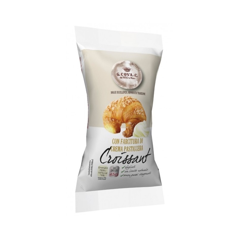 CORNETTO CREMA 45 gr Giovanni Cova & C, confezione da 6 pz