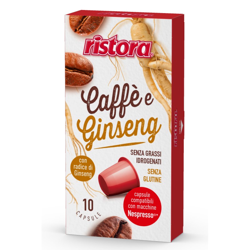 Ristora - Caffè Ginseng compatibili Nespresso, blister 6 x10 pz