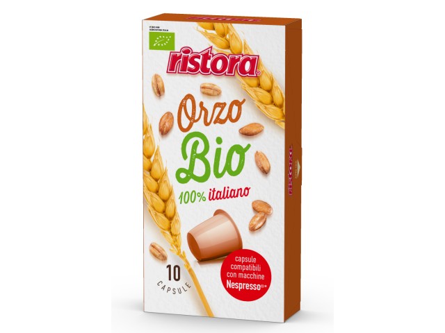 Ristora - Capsule compatibili Nespresso, Orzo biologico confezione 60 pz