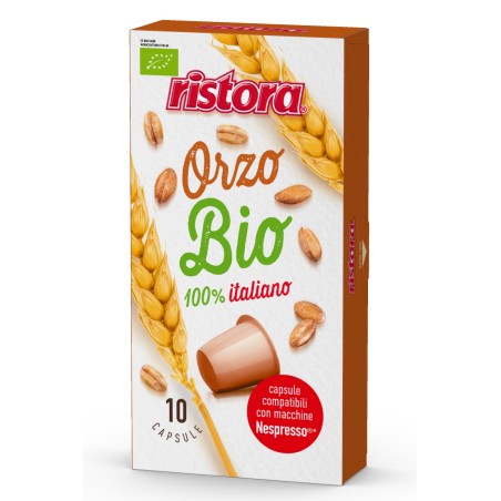 Ristora - Capsule compatibili Nespresso, Orzo biologico confezione 60 pz