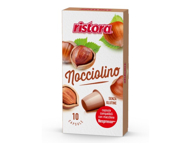 Ristora - NOCCIOLINO compatibili Nespresso, blister 6 x10 pz